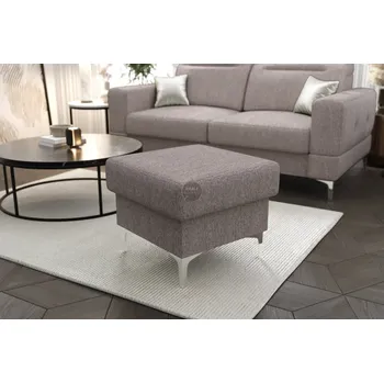 Taburet Nábytek PEGAS s.r.o. Taburet s úložným prostorem MALIBU 55x55 cm - šedá