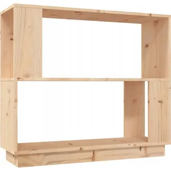 Knihovna Police na knihy z masivního borovicového dřeva 80 x 25 x 70 cm