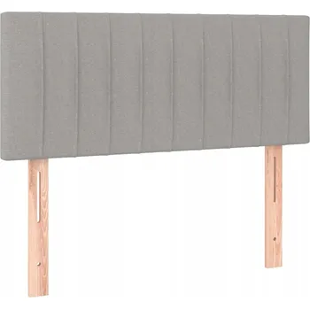 Klasické čelo postele s nastavitelnou výškou, světle šedé, 80x5x78/88 cm