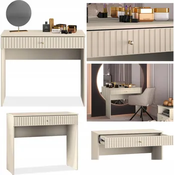 Toaletní stolek Toaletní Stolek Konsimo krémové barvy 92 x 78 x 40 cm