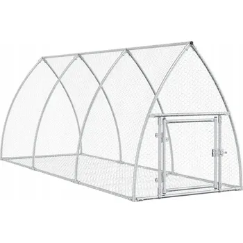 Venkovní výběh pro králíky a drůbež, ocel, 105x300x120 cm