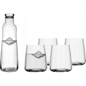 Sklenice Lyngby Glas ZERO Karafka + 4 Sklenice na vodu / sada