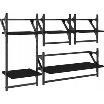 police Dřevěná police G02V 2 x 2 cm dub