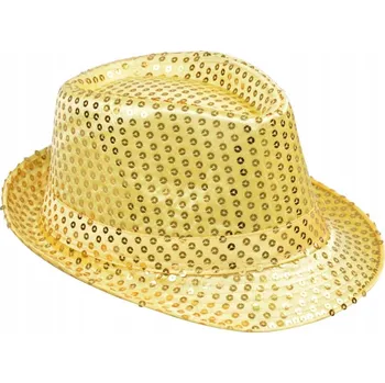 Klobouk Klobouk s flitry zlatý
