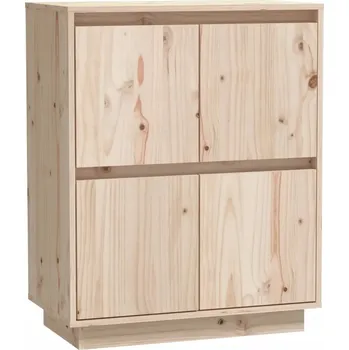 Komoda Skříňka z masivního borovicového dřeva a MDF, 60 x 34 x 75 cm