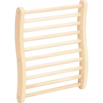 Ergonomická opěrka do sauny z masivního borovicového dřeva, 50x40x7,5 cm