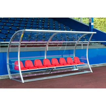 Fotbalová branka Fotbalová střídačka šířka 4m, 8 míst k sezení - celosvařovaná