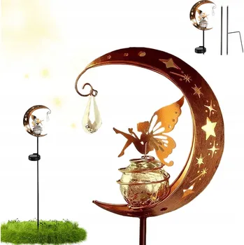 Lampička Solární lampa Bedee , zlatá, 84 cm, 1 ks