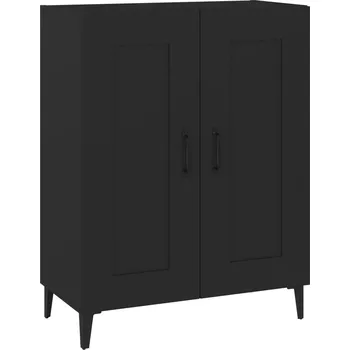 Komoda Klasická Černá Boční Skříňka z Materiálu na Bázi Dřeva, 69,5x34x90 cm