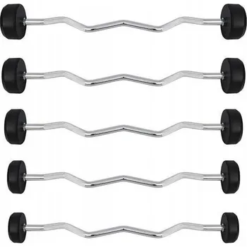 Vzpěračská tyč HMS osa silně zlomená 116 cm / 28 mm 50 kg