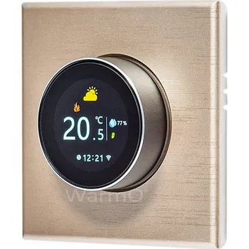 Pokojový REGULÁTOR TEPLOTY WarmO B70g WIFI TERMOSTAT ZLATÝ BROUŠENÝ