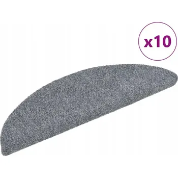 Nášlap na schod Nášlapy na schody protiskluzové jehličkové světle šedé 56x17x3 cm