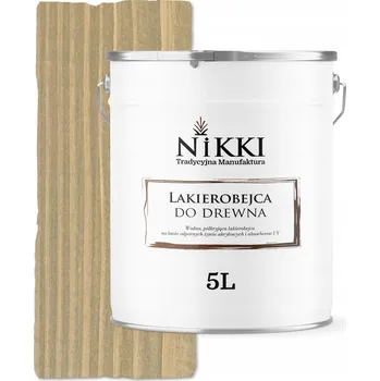 Lak na dřevo Lazurovací lak NIKKI 5 l šedý, žlutý satén
