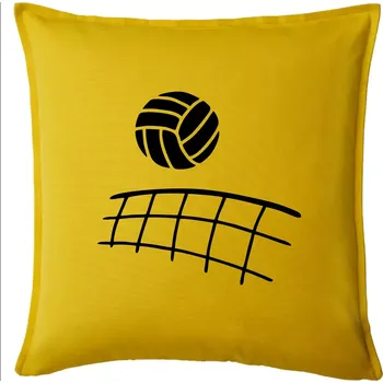 Polštář Volejbalová síť - Polštář 50x50 - 50x50 - Pouze potah ( Žlutá )