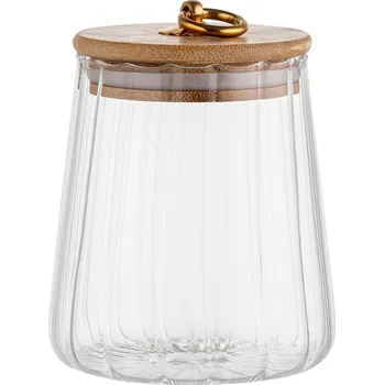 Dóza na potraviny SKLENĚNÁ DÓZA BELLA 500ML NA SÝPKÉ POTRAVINY