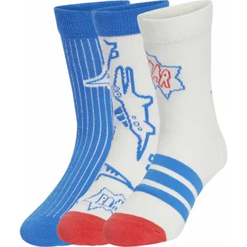 Dětské vysoké bavlněné ponožky adidas LK ADRPT 3 PP K modré JV5117 - KM | UK 5,5 | US 6