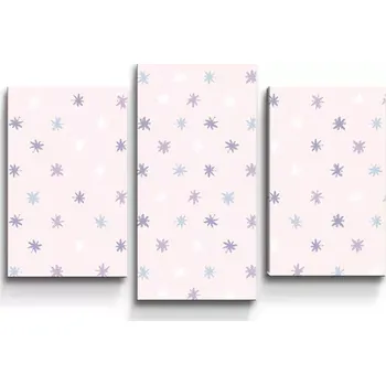 Obraz Sablio Obraz - 3-dílný Barevné hvězdy - 75x50 cm
