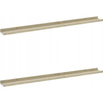 police Nástěnná police MDF bílá a dub sonoma 100x9x3 cm