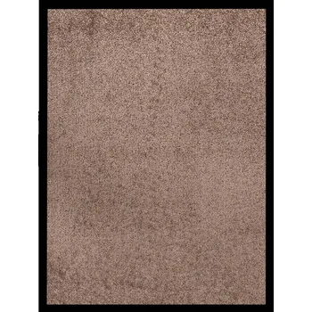 Rohožka Vstupní rohožka velurová protiskluzová hnědá 60 x 80 cm