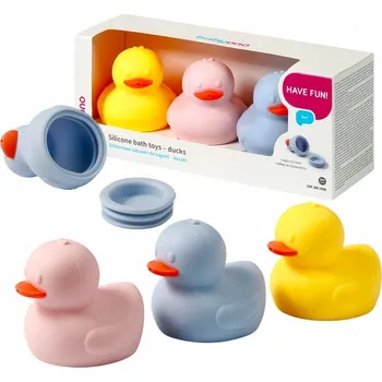 Kačenky Kachničky silikonové do koupele 3 kusy Babyono