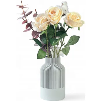 Váza Váza na květiny nerozbitná 17,5 cm Dekorace domu boho, robustní japandi