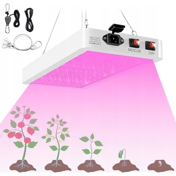 Osvětlení pro růst rostliny LED LAMPA PRO PŘEDPĚSTOVÁNÍ ROSTLIN PLNÉ SPEKTRUM VODĚODOLNÁ PRO ZELENINY A KVĚTINY