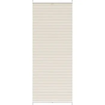 Prostěradlo Plisovaná roleta krémová 70 x 200 cm, montážní úchyty, hliník