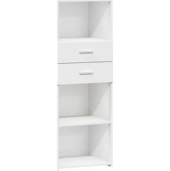 Komoda Dekorativní skříňka z dřevotřísky bílá 45x42,5x124 cm