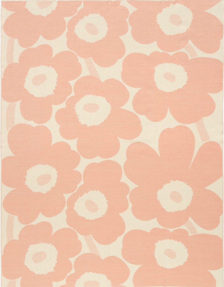 Marimekko Vlněná deka Unikko 130x180cm růžová růžová