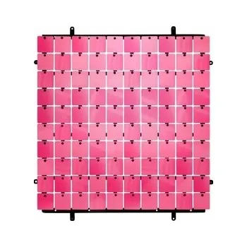 Obraz Dekorativní panel fuchsiová, černé pozadí typ B, 30x30 cm / 100 čtverců