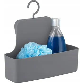 Koupelnový nábytek Závěsná koupelnová polička Wenko 23968100 šedá 24x26 cm