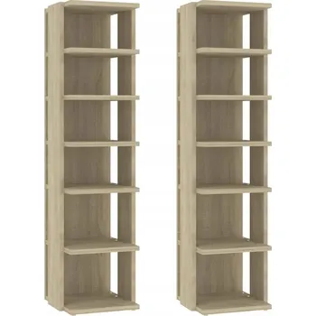 Botník Botník se 6 policemi, dub sonoma, 27,5 x 27 x 102 cm