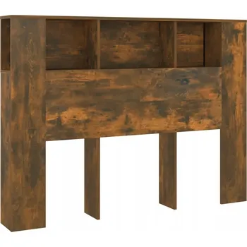 Komoda Čelo s policemi z dřevotřísky, kouřový dub, 140x18,5x