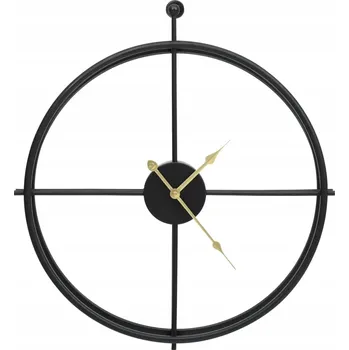 Hodiny Nástěnné hodiny, černé, 52 cm, železo