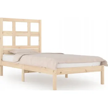 Postel Rám postele z masivního borovicového dřeva 205,5 x 95,5 x 31 cm, neošetřený