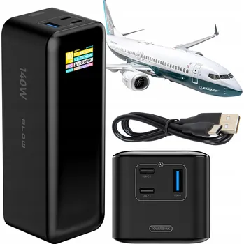 Powerbanka Powerbank AIR99.9 PD+QC 140W 27000mAh černý