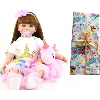 Panenka Panenka reborn s medvídkem Cudownezabawki 60 cm