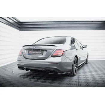 Autodíl Maxton Design vložka zadního nárazníku pro Mercedes třída E W213/Sedan/AMG-Line, černý lesklý plast ABS