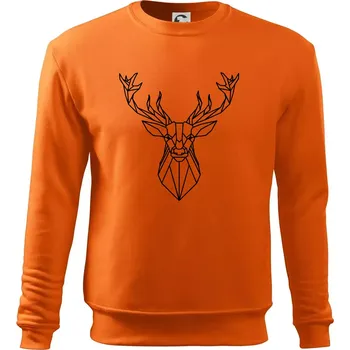 Pánská mikina Geometrie - jelen - Mikina Essential pánská - 3XL ( Oranžová )