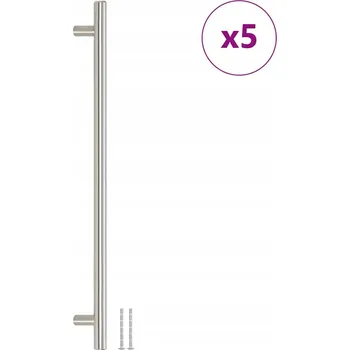 Nábytkové kování Nábytková úchytka T-konstrukce nerezová ocel kartáčovaná 400x32mm stříbrná