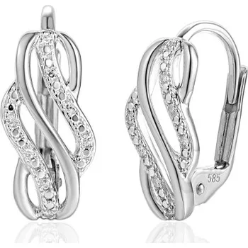 Náušnice Gems, Diamantové náušnice Avena, bílé zlato s brilianty, 585-38-3-8023.1B00.0.00.HSISC.000