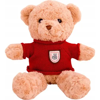 plyšák PLYŠOVÝ MEDVÍDEK V ČERVENÉM SVETRU 40 CM