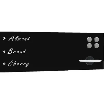 Kancelářský nábytek Magnetická skleněná tabule 60x20 cm, černá