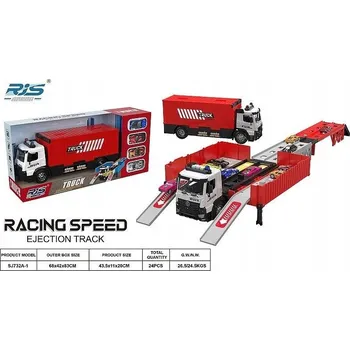 autíčko NÁKLADNÍ AUTO S ROZKLÁDACÍM NÁVĚSEM SVĚTLO ZVUK