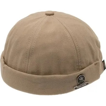 Čepice Unisex manšestrová čepice bez okraje z bavlny Nastavitelný retro dockerský klobouk Streetwear hip hop styl Kopulovitý módní klobouk pro muže i ženy béžova