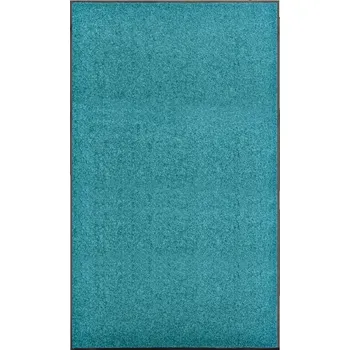 Rohožka Protiskluzová rohožka modrozelená 150x90 cm, polyamid, PVC, pratelná