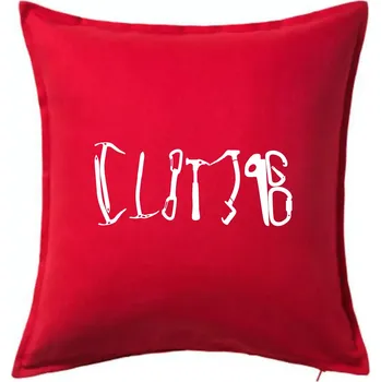 Polštář Climb equipment - Polštář 50x50 - 50x50 - Pouze potah ( Červená )