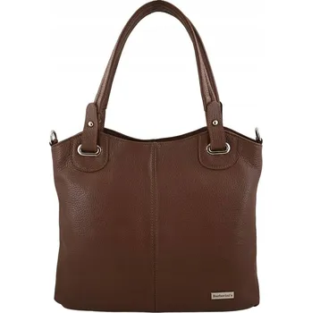 Kabelka Barberinis kabelka z pravé kůže hnědá