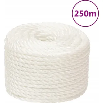 Lany Polypropylenové lano stáčené bílé 14 mm x 250 m, odolné proti UV záření