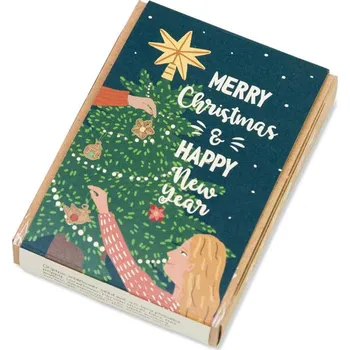 Blossombs Semínkové bomby - Sada mini - Stromeček (4 ks) - originální vánoční dárek